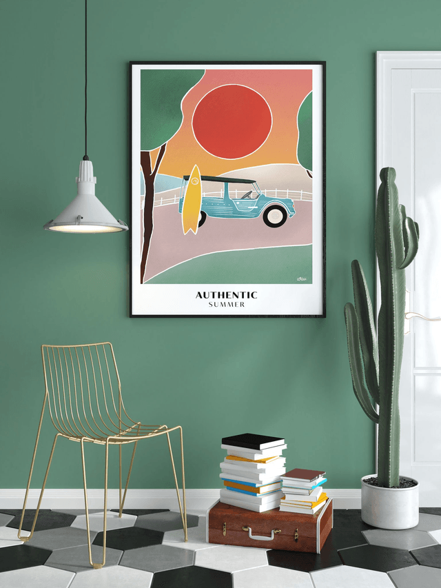 Argia I Authentic Summer Méhary - Affiche papier 250G