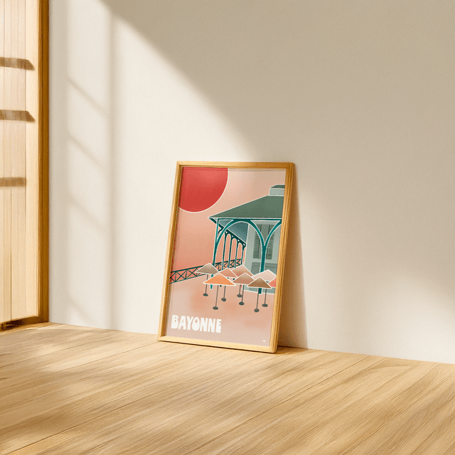 Argia I Bayonne Les Halles - Toile 50x70cm